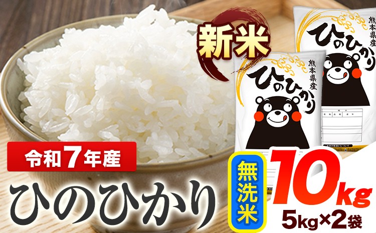 
            令和7年産 ひのひかり 新米 無洗米 10kg 《9月下旬-11月上旬頃出荷》 熊本県産 無洗米 精米 ひの 送料無料 熊本県 山江村
          