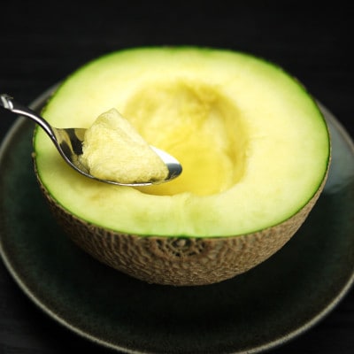 【通年出荷】クラウンメロン(白等級)大玉　5玉詰【配送不可地域：離島・北海道・沖縄県】