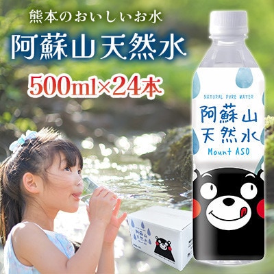 熊本のおいしいお水 阿蘇山天然水 500ml 1ケース(24本入)(宇城市)【1676723】