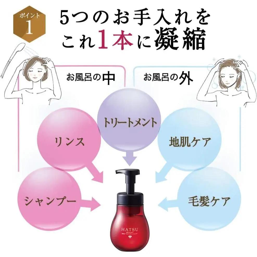 泡でふんわり薬用オールインワンシャンプー 450mL   【006-a130】
