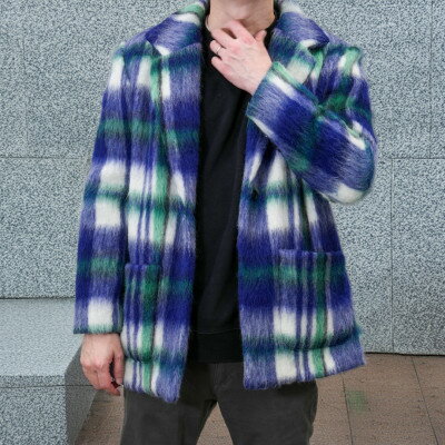 【ふるさと納税】ビッグチェックコート【メンズ】【1186389】