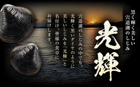 【全12回定期便】産地直送！ 宍道湖産 冷凍大和しじみLサイズ2kg(500g×4) 砂抜き処理済 島根県松江市/りすたむMatsue[ALDE012]