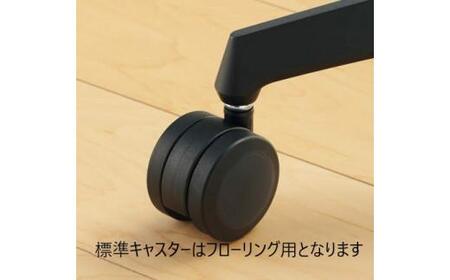 Mil5_コクヨチェアー　イング(ネイビー・本体白)／ラテラル・ホワイト／フローリング用（Vキャスター）　／在宅ワーク・テレワークにお勧めの椅子