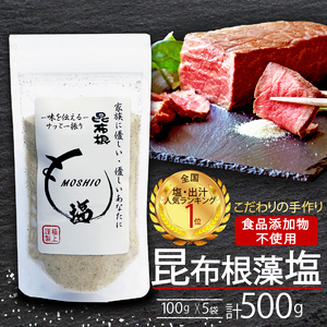 昆布根藻塩 100g×5袋 計500g 