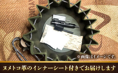 ティンダー ポーチ 帆布製 / アウトドア キャンプ ハンドメイド 帆布 小物 狩人 焚火 / 亀山市 / ハンドメイド工房Zin[AMBR003]