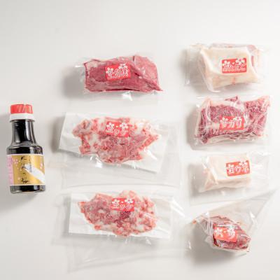 ふるさと納税 あさぎり町 【熊本と畜】桜屋 馬刺し6種540g 専用醤油付き 150ml×1本(あさぎり町) |  | 01