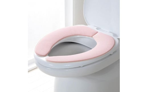【ソフトピンク】サンコー ズレない さらっと ベンザシート おくだけ吸着 便座カバー 洗える KN-56