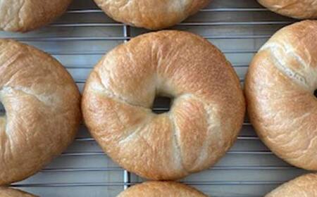 もちもちプレーンベーグル 8個セット パン ベーグル 福島県 矢吹町 F6U-271