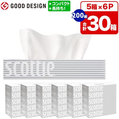 ふるさと納税 秋田市 ティッシュ スコッティ ティシュー 5箱×6パック 秋田市オリジナル|15_nsc-050601