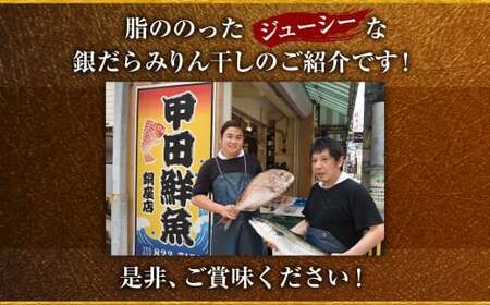 【7営業日以内発送】納得のボリュームと食べ応え！ 銀だらみりん干し5枚入（1枚約200g／計約1kg）銀鱈 銀ダラ ギンダラ ぎんだら 鱈 個包装 干物 冷凍 長崎県 長崎市
