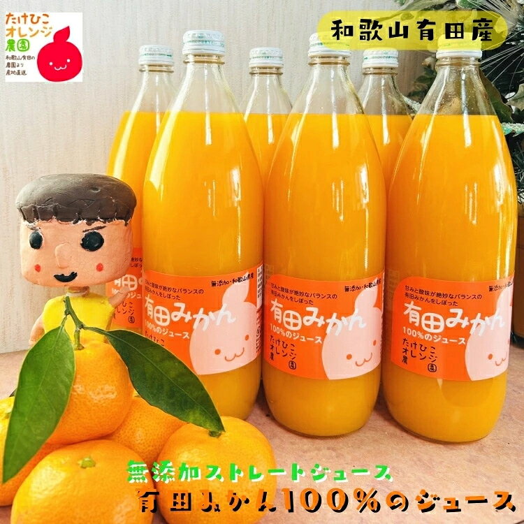 【ふるさと納税】 【数量限定】【大人気】有田みかん100％のジュース1,000mlセット 【2本】 ※着日指定不可 ※2026年1月中旬より順次発送