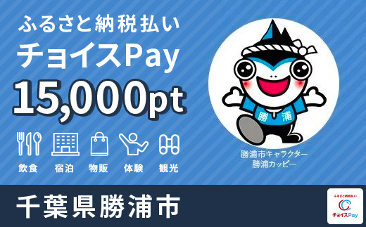 
宿泊・食事・観光・遊びに使える！勝浦市 チョイスPay 15,000ポイント【会員限定のお礼の品】
