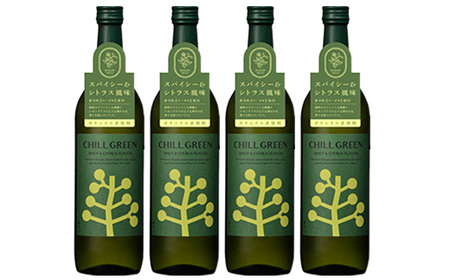 麦焼酎 チルグリーン CHILL GREEN spicy&citrus 720ml×4本 四合瓶 4本セット 25度 鹿児島 マーガオ 香る 新感覚 ボタニカル系麦焼酎! 濵田酒造 チルハイボール チ