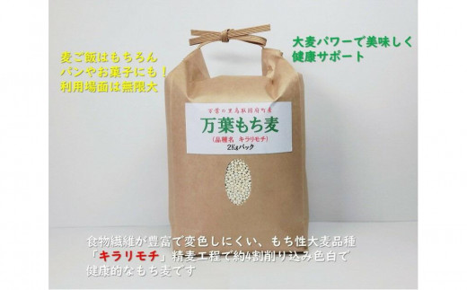 
                  令和8年産 万葉の里鳥取市国府町産「万葉もち麦」2kg
                