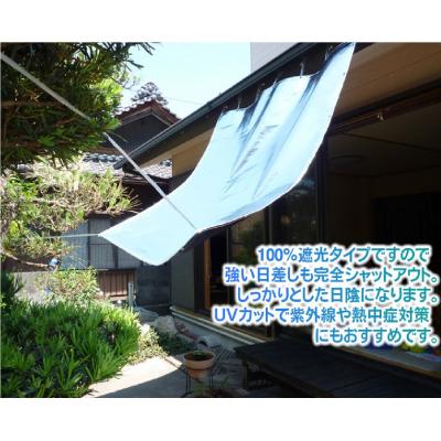 ふるさと納税 各務原市 日よけ遮光率100% 防暑暗幕シート 裏黒 上下棒通しタイプ C2 巾176cm×丈2m【1203】 |  | 02