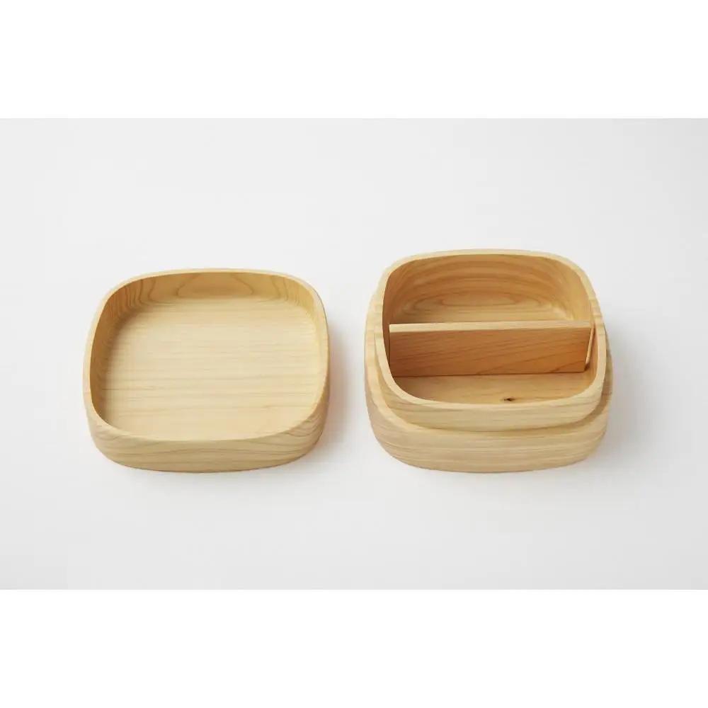 ◇紀州桧弁当箱 タイプVM NA ナノコート 弁当包みセット【コトリ】【TN149】