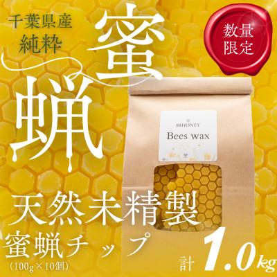ふるさと納税 大網白里市 千葉県産「未精製ミツロウ」100g×10個