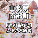 【ふるさと納税】山梨県南部町への寄付（返礼品はありません）