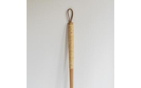 【受注生産】靴べら ブラックチェリー/oil finish(ラタン巻き) 1本 / 靴ベラ 靴べら 木製 ラタン ナチュラル 雑貨 靴 使いやすい おしゃれ インテリア 木目調 デザイン ギフト 贈答