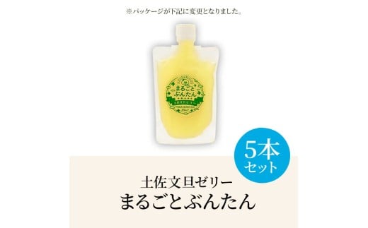 土佐文旦ゼリー『まるごとぶんたん』お試し5本セット ゼリー飲料 ぜりー ブンタン ぶんたん フルーツ 果物 柑橘 みかん お菓子 おかし おやつ デザート スイーツ おいしい 爽やか シャーベット お