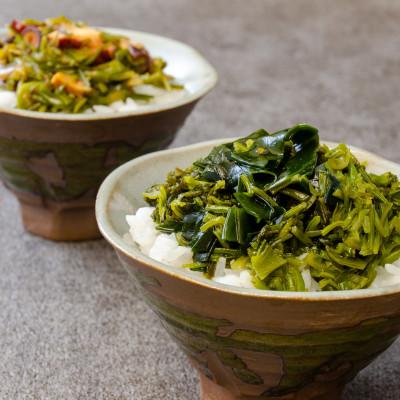 ふるさと納税 宮古市 【浄土ヶ浜パークホテル】スーパーフード瓶ドン2本セット 「あかもくワカメ&海鮮ぶっかけ」 |  | 02
