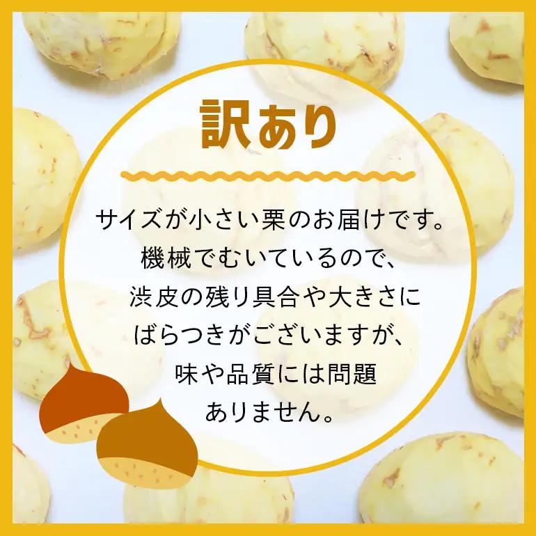 【2026年先行予約】【訳あり】 小粒 荒むき栗 1kg 栗 農産物直売所すわ JV-008