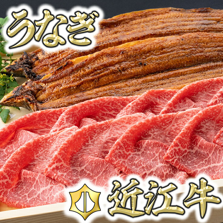 【ふるさと納税】【食卓を豪華に！】近江牛赤身スライス400g＆うなぎ蒲焼2尾セット 御中元 お中元