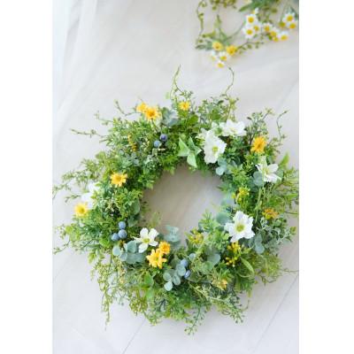 ふるさと納税 高畠町 まるで生花のようなナチュラルリース |  | 01