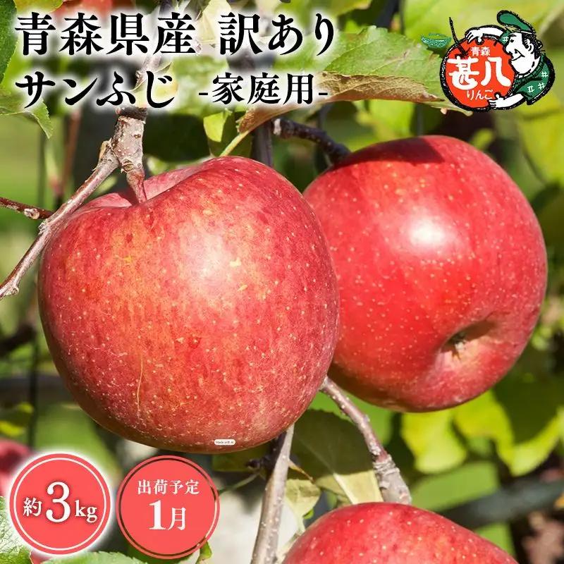 りんご 家庭用 サンふじ３kg りんご