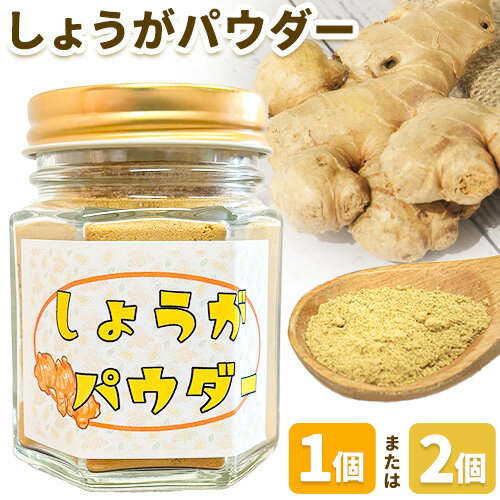 【ふるさと納税】しょうがパウダー 選べる 50g 1個 2個 ありがとう園《60日以内に出荷予定(土日祝除く)》岡山県 矢掛町 生姜 しょうが パウダー 野菜 送料無料