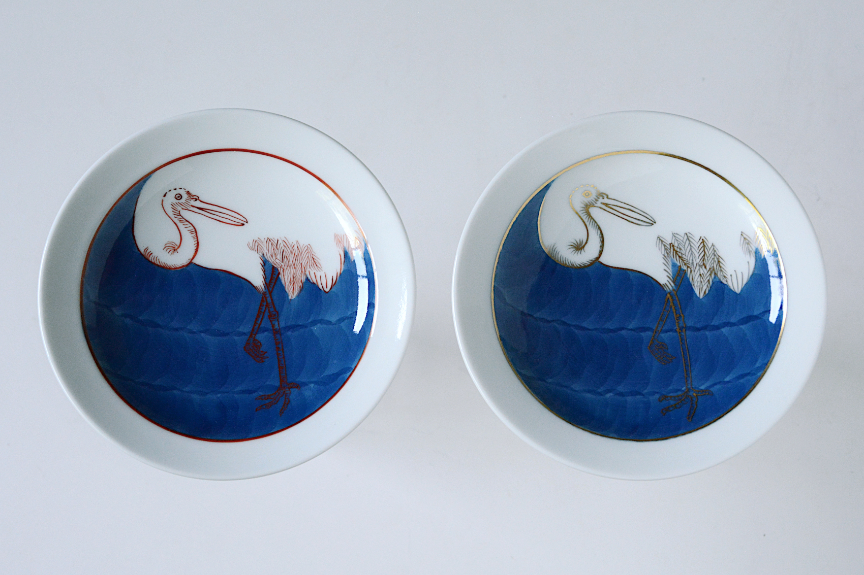 
            【伊万里焼】温故知新小皿鶴絵2枚セット 135-H740
          