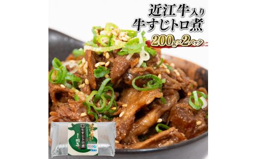 
近江牛 国産牛 牛すじ煮込み 400g トロ煮 和牛 黒毛和牛 冷凍 ( 200g×2パック 牛肉 牛 ごはんのお供 人気のおでん ふるさと納税 ブランド おかず 三大和牛 贈り物 ギフト 滋賀県 竜王町 岡喜 神戸牛 松阪牛 に並ぶ 日本三大和牛 )
