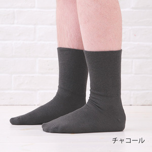 NUKATO 締め付けない 靴下 甲サポート有 メンズ 日本製 鈴木靴下:25～27cm チャコール