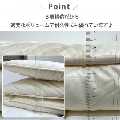 ふるさと納税 和泉市 【セミダブル】日本製3層構造 固わた入り敷ふとん120×210cm　HG-3SW |  | 02