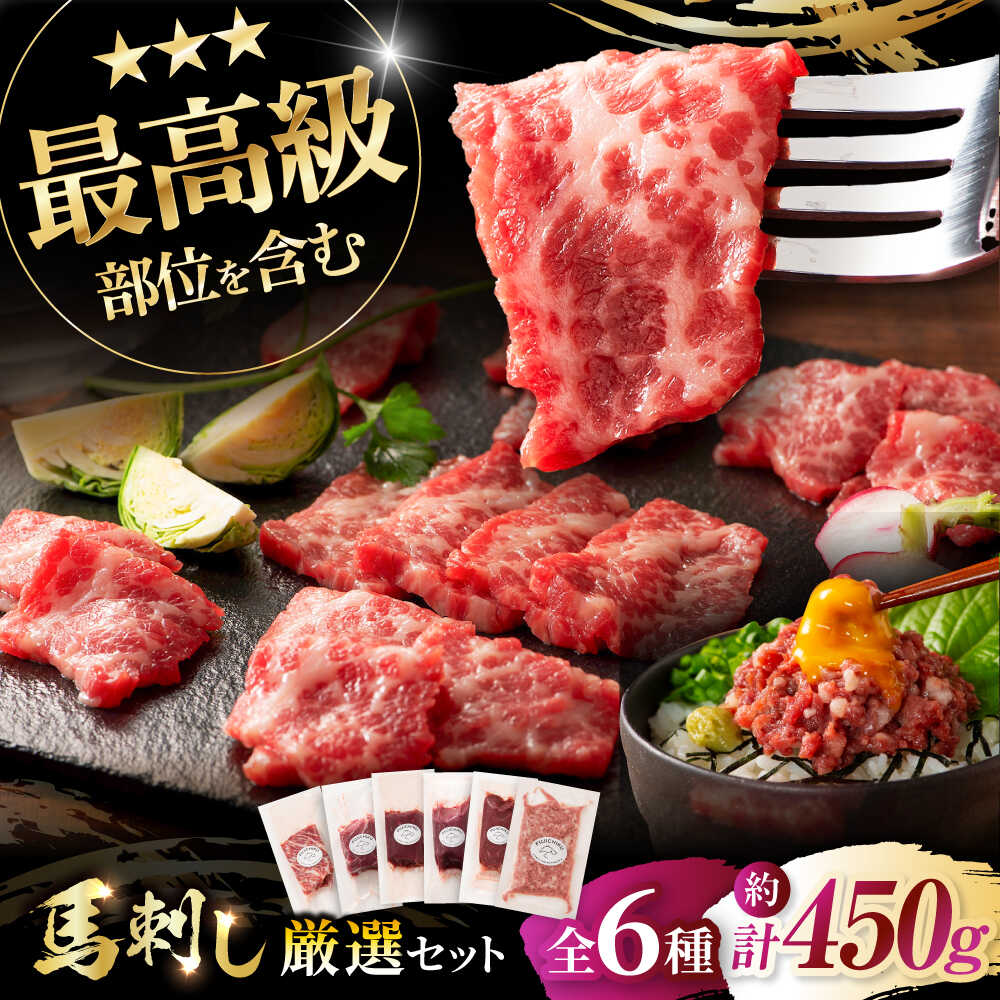 【ふるさと納税】「熊本特産」馬刺し専門店厳選の6種セット 3893 / 熊本県 菊陽町 肉 にく 新鮮 お祝 ギフト 贅沢 誕生日 ご褒美 厳選 うま ばさし 【株式会社フジチク】[BHAD022]
