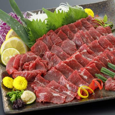 ふるさと納税 西原村 国産上赤身馬刺し 600g(西原村)