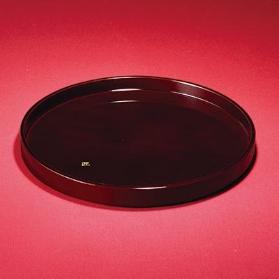 ふるさと納税 海南市 紀州漆器　木製　丸盆　溜塗　匠(たくみ)　30cm | 