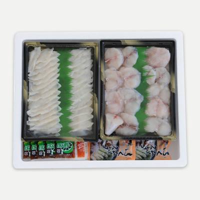 ふるさと納税 下関市 ヤマモ水産　天然ふぐしゃぶしゃぶ・鍋セット 3~4人前 冷凍 海鮮鍋セット FR021-x |  | 01