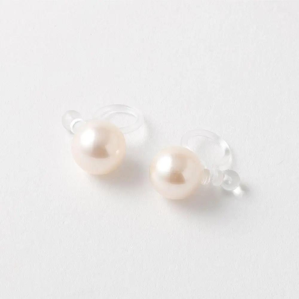 アコヤパール ピアス イヤリング 7mm 8mm 樹脂パーツ　金属アレルギー対応