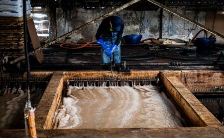 IC Card Holder Red Brown