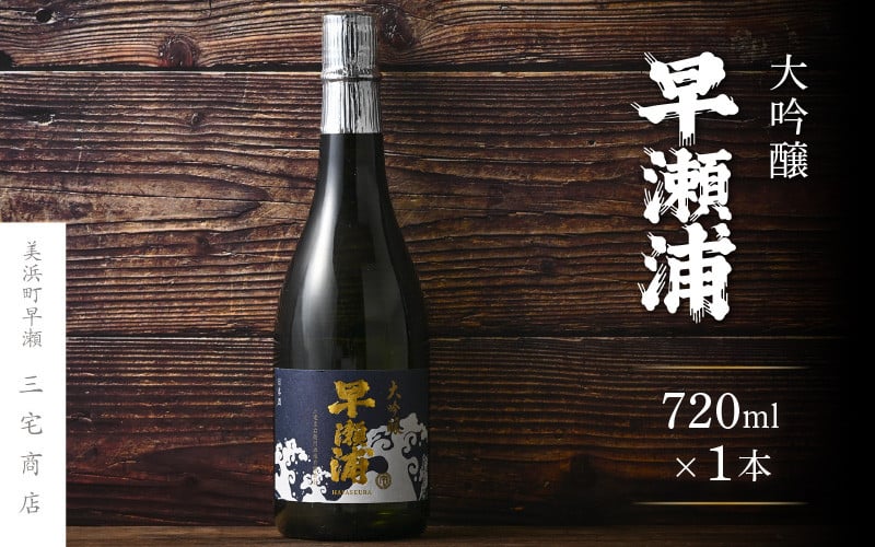 
            【早瀬浦】大吟醸 720ml × 1本【入手困難 日本酒 地酒 福井 美浜 早瀬 フルーティ 男酒 硬水 ミネラル 希少 ご褒美 家飲み 就職祝い 転職祝い ハレの日】 [m16-b027]
          