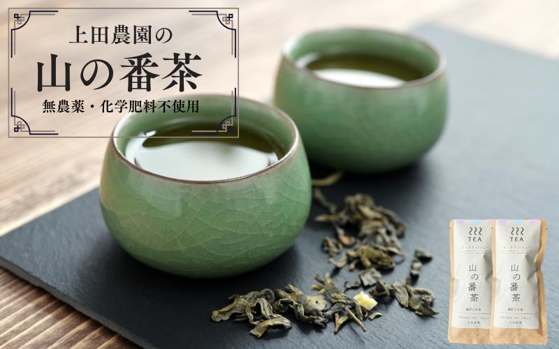 
                  【上田農園】土地の恵みだけで育てた　無農薬　山の番茶（2袋) /  茶 お茶  番茶　無農薬　有機栽培　無添加【ued006】
                