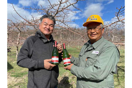 北海道十勝芽室町★数量限定★シードル：CIDRE ２種飲み比べセット 750ml×2本(箱入) me032-047c