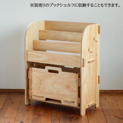 ふるさと納税 羽咋市 スタッキングコンテナボックス(クリア塗装)　国産ヒノキ　こども　MDF |  | 02