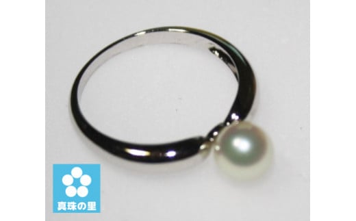 【ふるさと納税】 真珠 パール リング アクセサリー シルバー 三重県 伊勢 志摩 志摩市 伊勢志摩 プレゼント 人気 母の日 イベント 装飾 / 真珠の里　シンプル　シルバーパールリング*