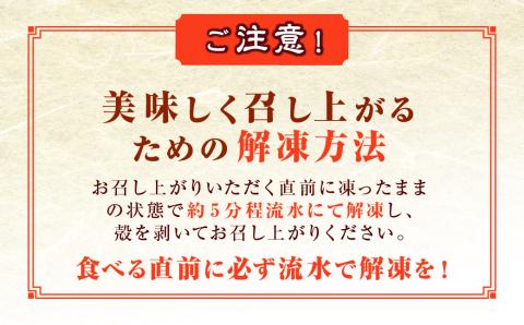 BSR-334 甑島のタカエビ（薩摩甘えび）60尾(15尾×4パック)