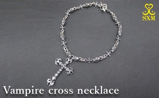 Vampire cross necklace