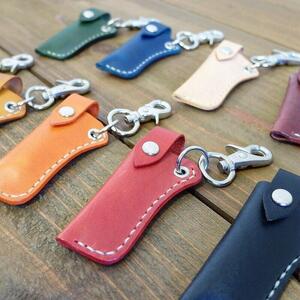 レザーリップケース(オレンジ）