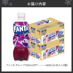 ファンタ グレープ 500mlPET×48本（2ケース）