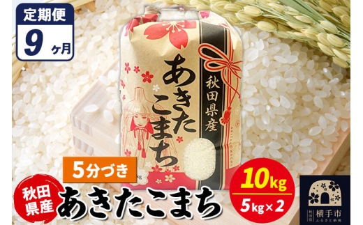 《定期便9ヶ月》あきたこまち 10kg【5分づき】令和7年産 秋田県産 こまちライン [こまちライン あきたこまち ブランド米 お米 5分搗き 5分づき 米どころ 秋田 秋田県産]